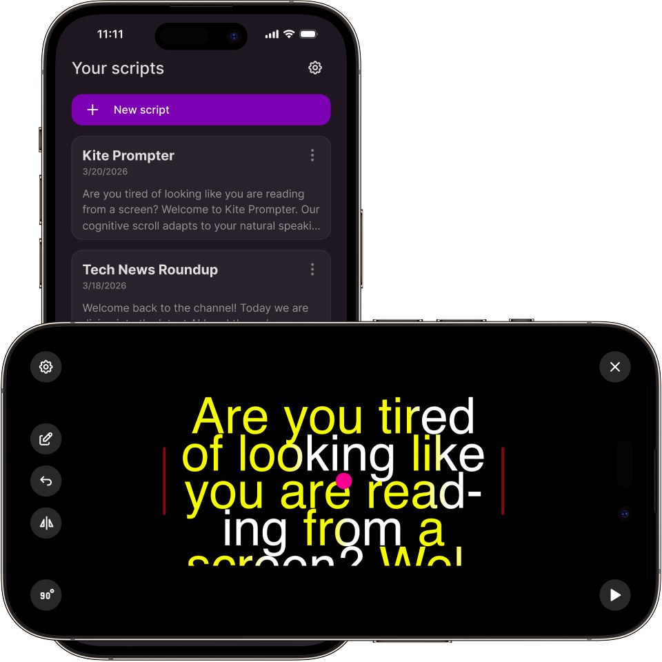 Kite Prompter App Interface